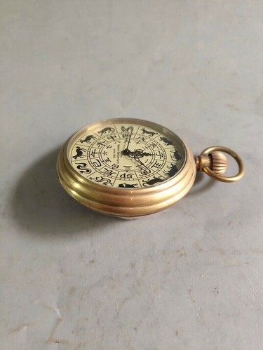 Exquisite Old Chinese copper handmade Zodiac Mechanical watch Pocket watch - Picture 3 of 6