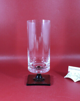 Rosenthal Glas ''Berlin'' Entwurf: Georg Jensen Bierglas H. 17 cm  Rauchglas Fuß