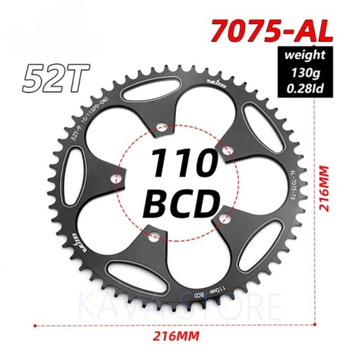 Road Bicycle Chainring Narrow Wide Single Chain Ring Bike Crank Accessorie Tooth - Picture 31 of 35