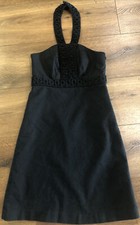 Merona women's size 2 black sleeveless side zip below knee length dress