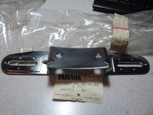 1980-83 YAMAHA XV XJ 650 750 920 VIRAGO BRACKET LICENSE NOS OEM 4H7-84751-01-93 - Imagen 7 de 8