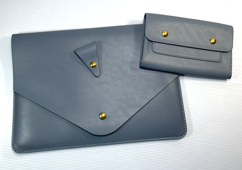 PU Leather Laptop Sleeve Bag Case Pouch 13 in Compatible with Macbook HP DELL
