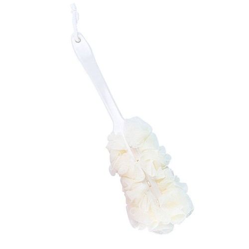 Long Handle Hanging Soft Mesh Back ShowerBath Brush Shower Scrubber Brush Sponge - Bild 9 von 16