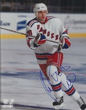 Signed  8x10  RADEK DVORAK  New York Rangers 8x10 Photo -  w/ COA