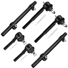 For 1995-2002 Lincoln Town Car 6 Pcs Front Inner Outer Tie Rods Adjusting Sleeve
