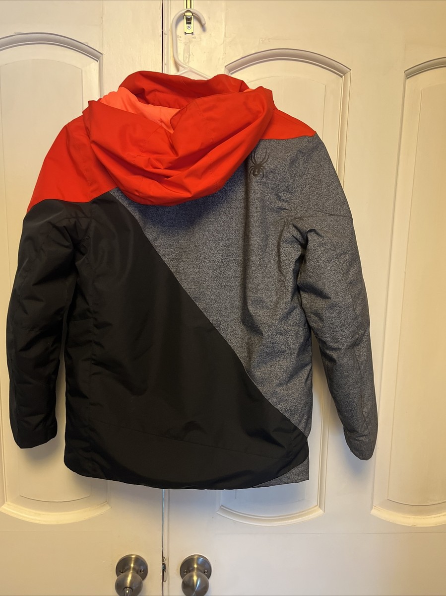 160-170センチに適してます。SPYDER スキーウェア オレンジ 黒 赤 160-170センチに適してます。SPYDER スキーウェア オレンジ 黒