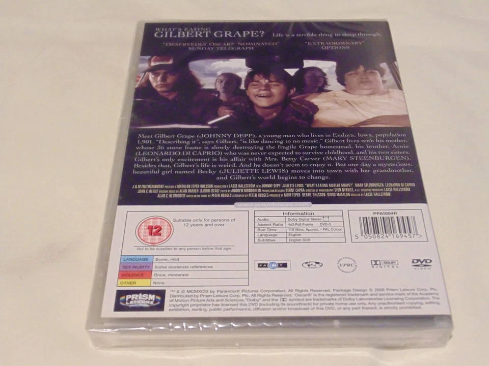 What’s Eating Gilbert Grape? – Region 2 DVD 2006 Johnny Depp – Brand New - Image 3 of 4
