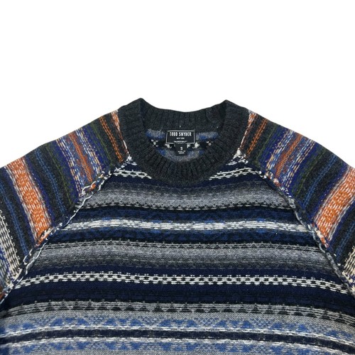 Todd Snyder Men's Lambswool Fair Isle Knit Crewneck Sweater Size Small - Picture 2 of 9