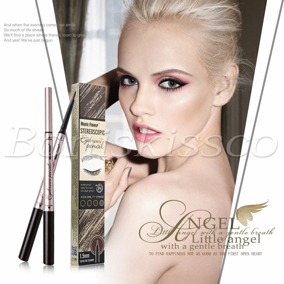 Dual Ended Tattoo Eyebrow Pencil Long Lasting Waterproof Sweatproof Eyebrow Pen - Image 3 of 4