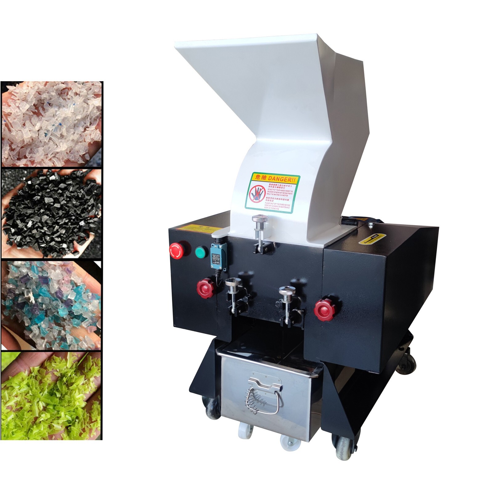 Plastic Shredder Granulator Plastic ​Bottle Crusher Grinding Machine 220V 2.2KW