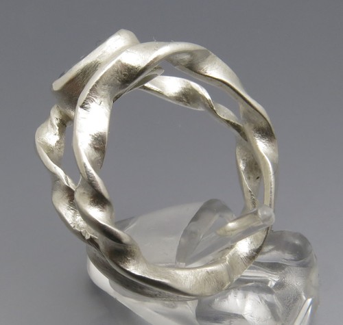 REIF-DESIGN - ANTIK STYLE TOPAS RING - AUS EIGENER GOLDSCHMIEDE - 999 FEINSILBER - Bild 4 von 7