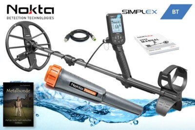 Nokta Simplex BT Set mit Nokta Pinpointer und Schatzsucherhandbuch