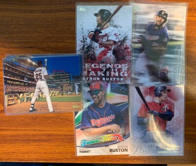 2016 to 2018 Topps Byron Buxton/Kepler 9 Card Lot Minnesota Twins Free Shipping