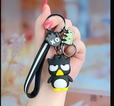  Cute 3D Hello Kitty Badtz Maru Keychain 2'' Keychain BNWT 