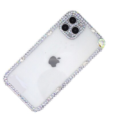 Custodia IPhone Con Strisc E Strass – Morbida TPU Con Anello Porta E 2 Pellicole Vetro (per IPhone SE 2020, Argento)