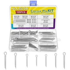 11 Values Cotter Pin Kit 304 Stainless Steel Small Cotter Pins Large Split Pins