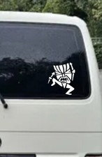 2 x Angry Tiki Men Vinyl Decal Stickers Surf Camper Campervan 4x4 DUB Jdm 