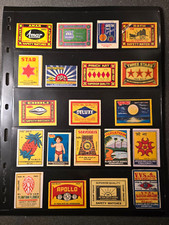 🪔 Vintage Matchbox Labels from INDIA Lot – 39 Pcs – Colorful, Graphic Designs