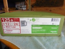 Square D Breaker panel HOM1224L125PGC 125a 12 spaces 24 Circuits Indoor