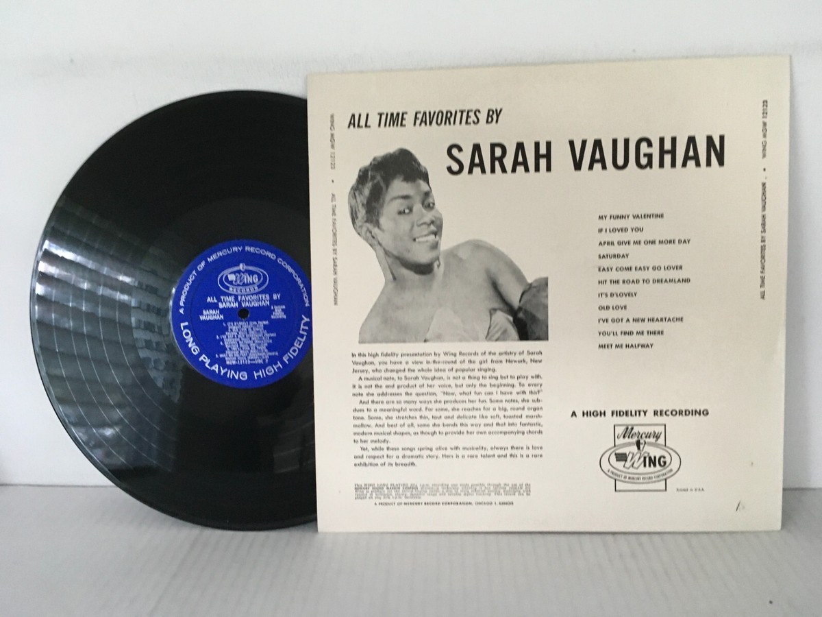 Sarah Vaughan - All Time Favorites By Sarah Vaughan - Mercury