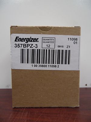 Lot of 12 (3-Packs) of Energizer 357 357BPZ-3 1,55V cc Batteries [30F]