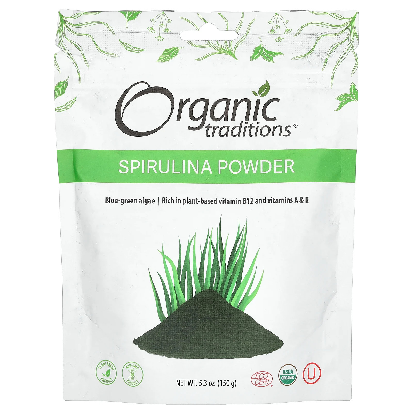 Spirulina Powder, 5.3 oz (150 g)