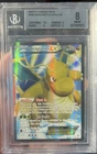 2014 POKEMON XY FURIOUS FISTS #108 FULL ART/DRAGONITE EX BGS 8