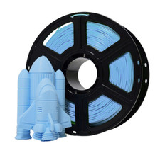 MakerBot 375 0076A PLA Filament 2.2 Lb True Frosty Blue