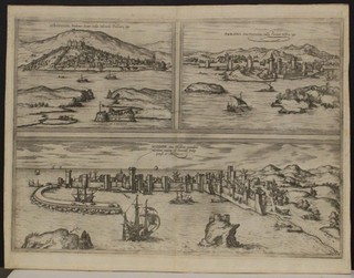 SIBENIK POREC CROATIA METHONI GREECE 1575 BRAUN/HOGENBERG UNUSUAL ANTIQUE VIEWS