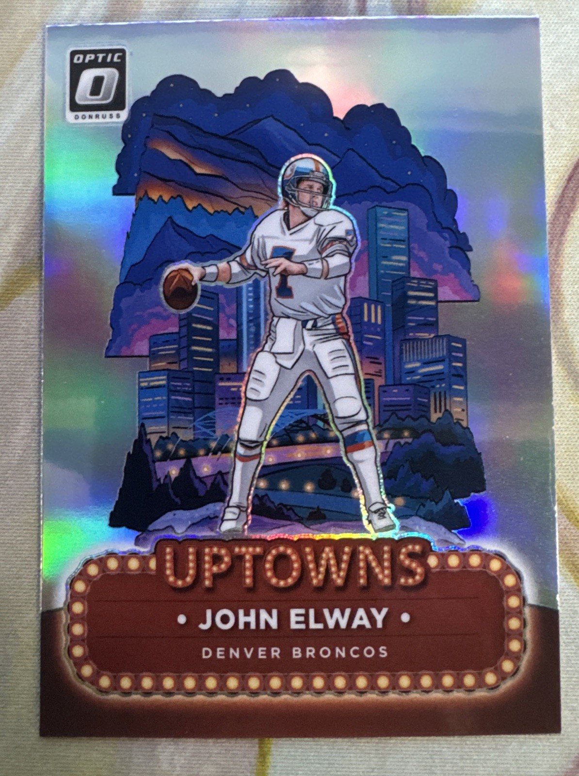 2024 Panini Donruss Optic Prizm Uptowns John Elway #23 Case Hit SSP
