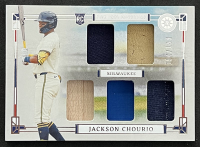 2024 Panini Boys of Summer /149 Five Tool Materials Patch Jackson Chourio Rookie