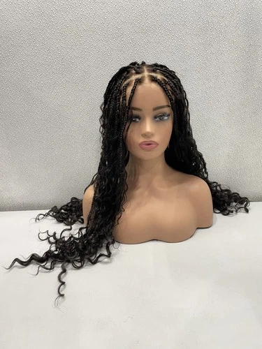 Luvme Hair Lightweight Natural Black Full Lace Knotless Braided Long Wig