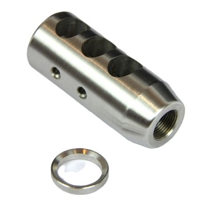 Stainless Steel 1/2x28 Thread 223 5.56 Competition Muzzle Brake W Crush Washer