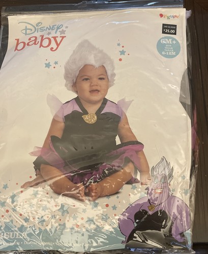 Disney Baby Die kleine Meerjungfrau Kleinkind Ursula Halloween Kostüm - 6-12 Monate
