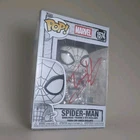 TOM HOLLAND SIGNED Funko Pop! Vinyl: Marvel - Spider-Man #1574 B&W w COA
