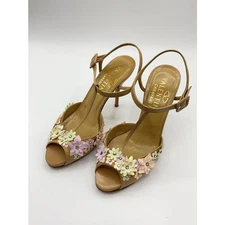 VALENTINO GARAVANI Heel Pumps Size:35.5/JP:22.5 Leather Brown 129548K Authentic