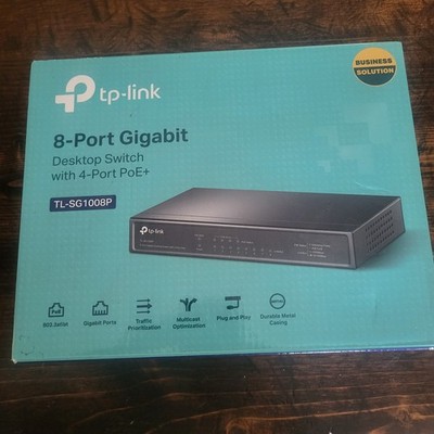 TP-Link TL-SG1008P 8-Port Gigabit Desktop PoE+ Switch
