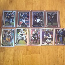 Topps 2025 NFL 38 Card Refractor Rookie/Vet lot