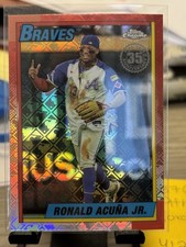 2025 Topps Chrome Logofractor Edition - 1990 Topps Ronald Acuña Jr. #90CB-2