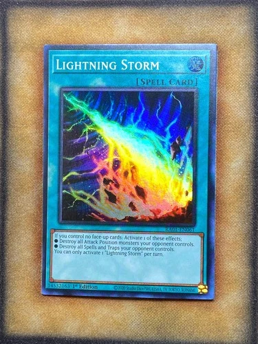Yugioh Lightning Storm RA01-EN061 Super Rare 1st Ed NM