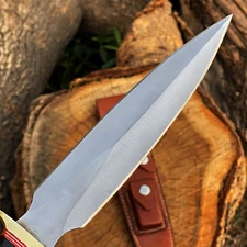 Classic Custom Bowie Knife – Handmade D2 Steel with Micarta Handle./DCB014
