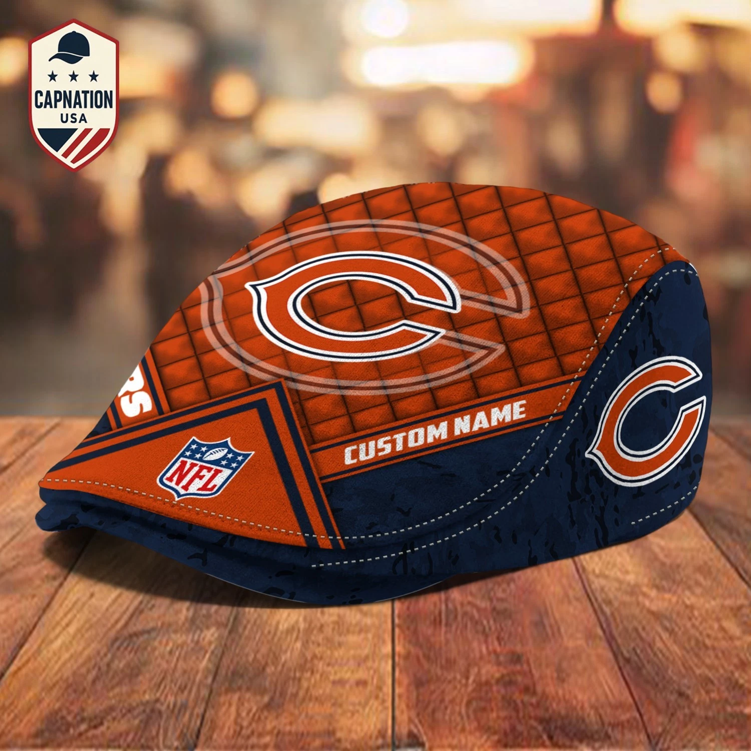 Chicago Team Bears Jeff Cap football Jeff Cap football Driving Cap football Golf Cap Flat Cap