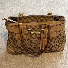 Coach Signature Hampton Bag Handbag Monogramm...