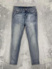 Judy Blue Jeans Womens 7/28 Blue Light Wash Skinny Fit Stretch Denim JB82190LT