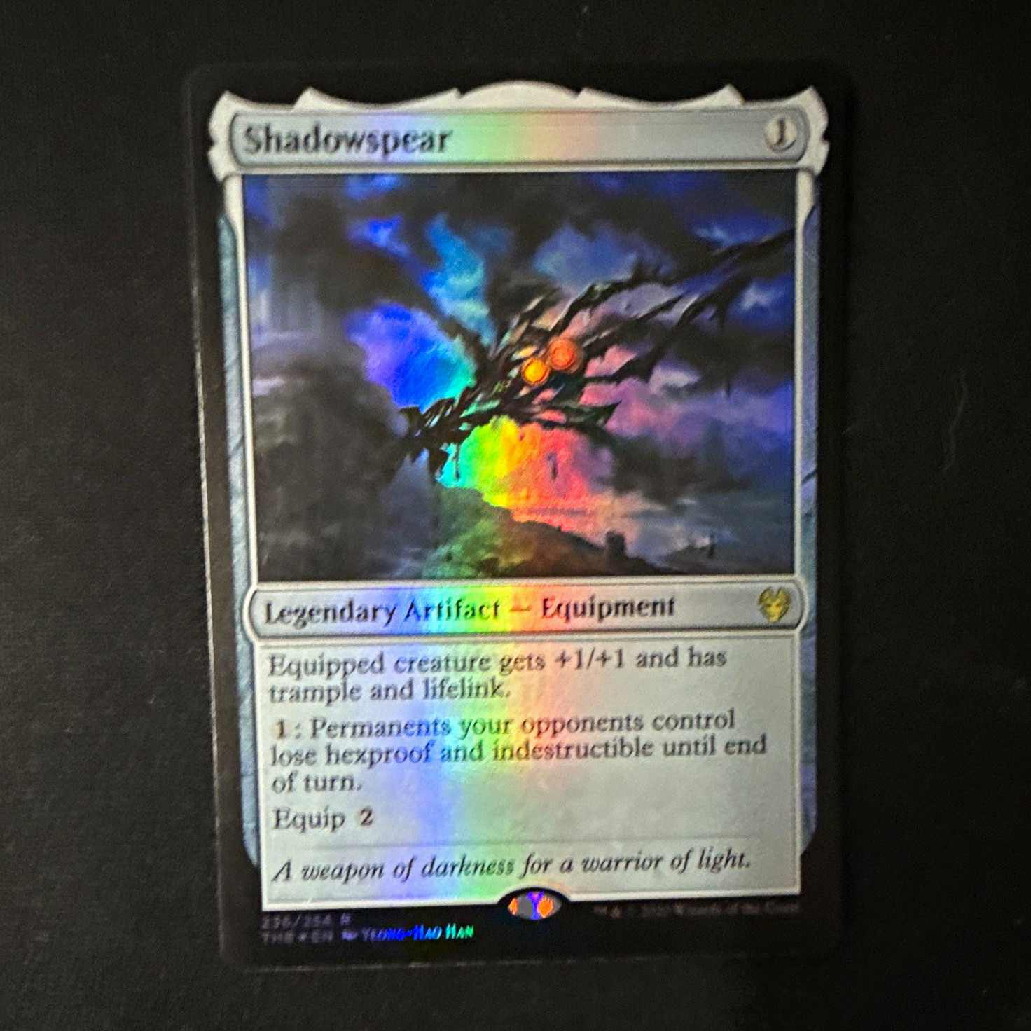 1x MTG Shadowspear Foil Rare #236/254 English Theros Beyond Death