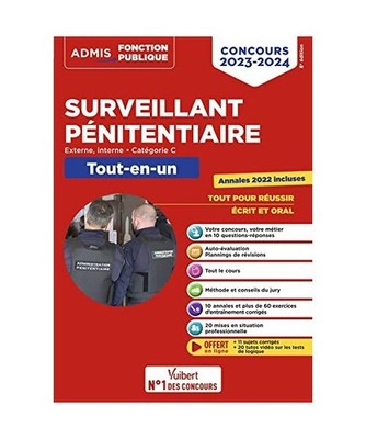 Concours Surveillant pénitentiaire - Catégorie C - Tout-en-un: Concours extern