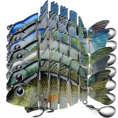 1pcs Fishing Lures Multi Jointed Bait Minnow Wobblers Swimbait Pike Saltwater