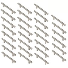 Aimyoo Cabinet Handles - Pack of 30 Stainless Steel Hollow Tube T Bar Drawer ...