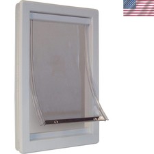 Stylish 5" x 7" Plastic Pet Door for Small Dogs  Cats - Telescoping Frame