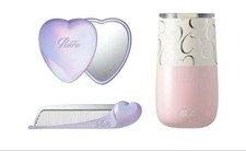 ReFa HEART COMB Hair brush Silky Purple  Mirror  Tumbler Set JP   VIP Limited